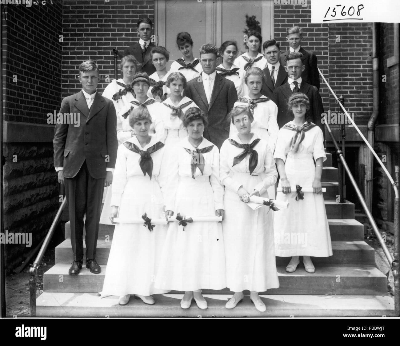 school-portrait-1916-black-and-white-stock-photos-images-alamy