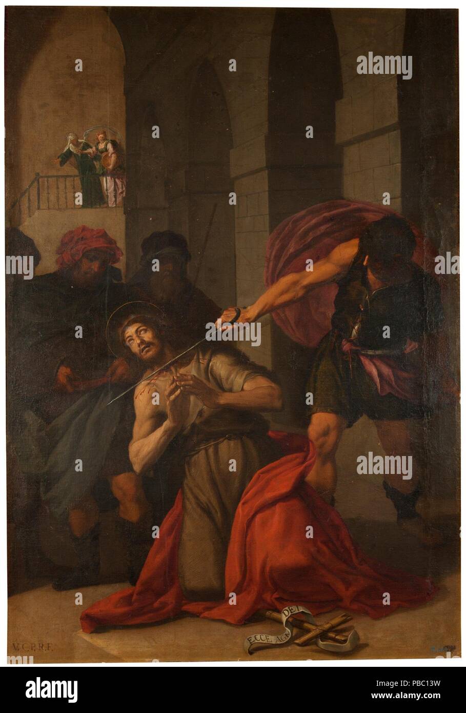 Vicente Carducho / 'The Beheading of Saint John the Baptist'. Late XVI - Primer tercio del siglo XVII century. Oil on canvas. Museum: Museo del Prado, Madrid, España. Stock Photo