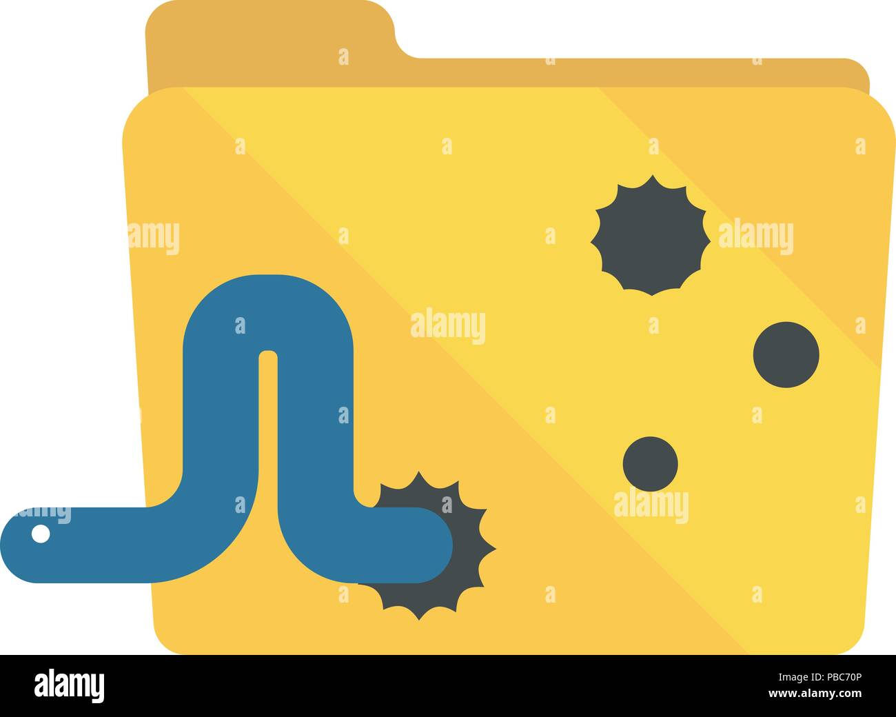 Pc virus alert icon Stock Vector Images - Alamy