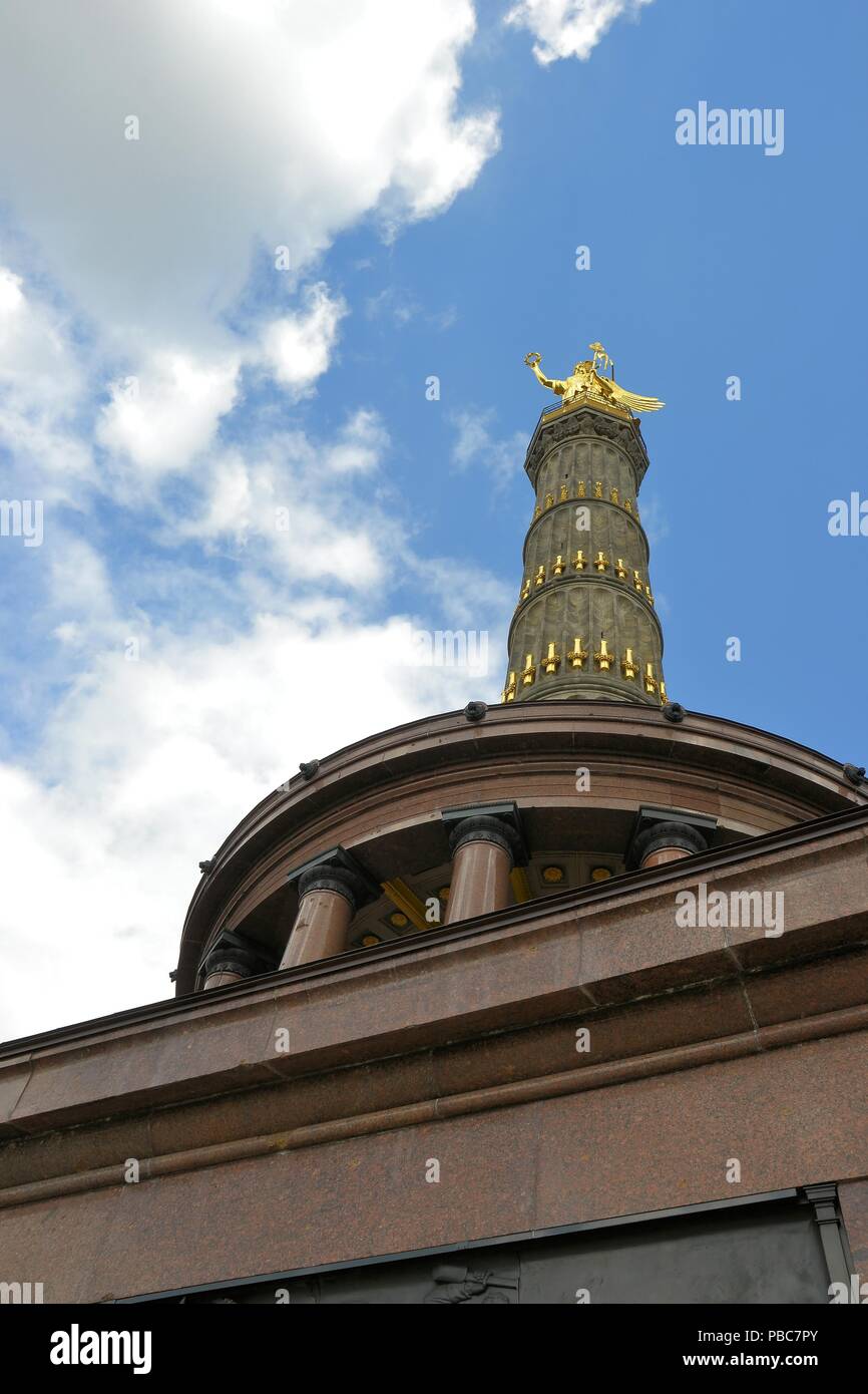 Victory Column in Berlin Stock Photo