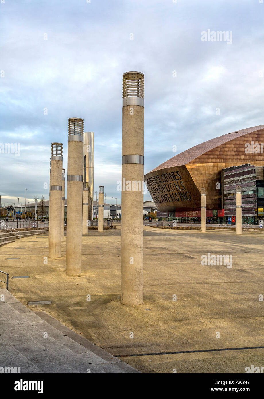 Fun fair at Roald Dahl Plass, Cardiff Bay, Cardiff, Wales Stock Photo -  Alamy