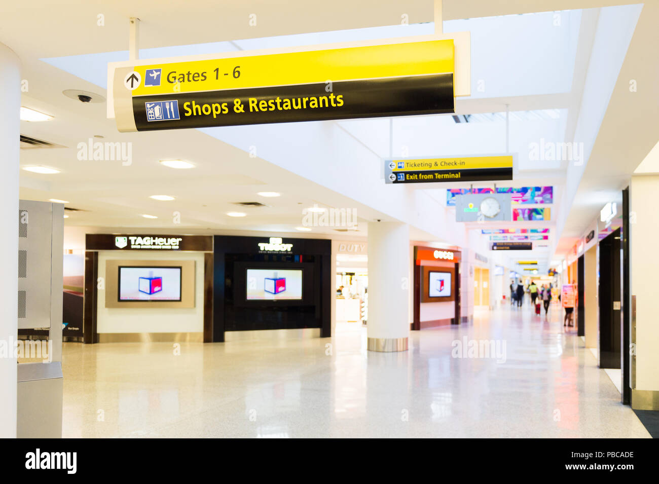 NEW YORK, USA SEP 21, 2015 Waiting area of the John F. Kennedy