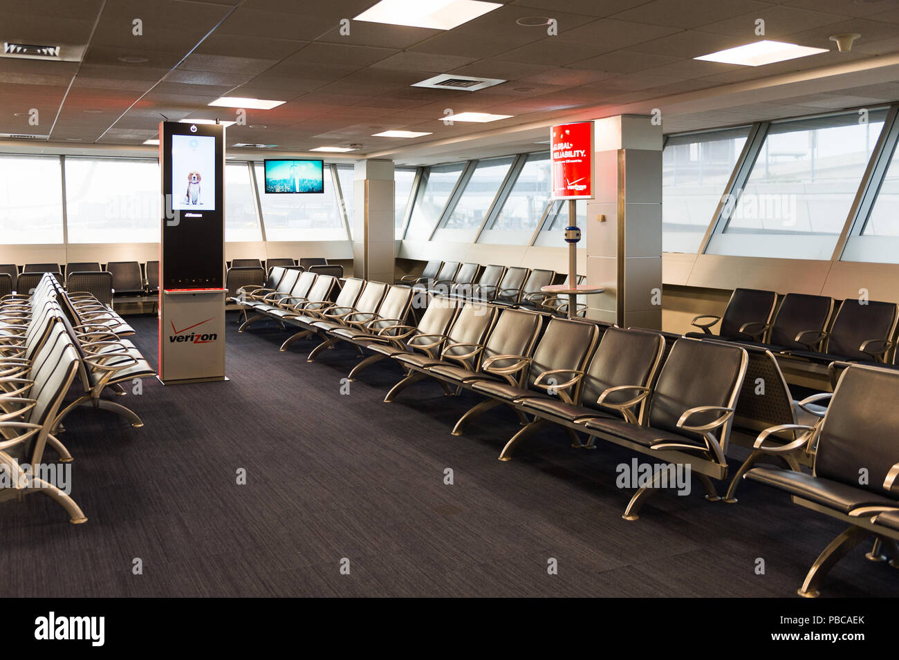 NEW YORK, USA SEP 26, 2015 Waiting area of the John F. Kennedy