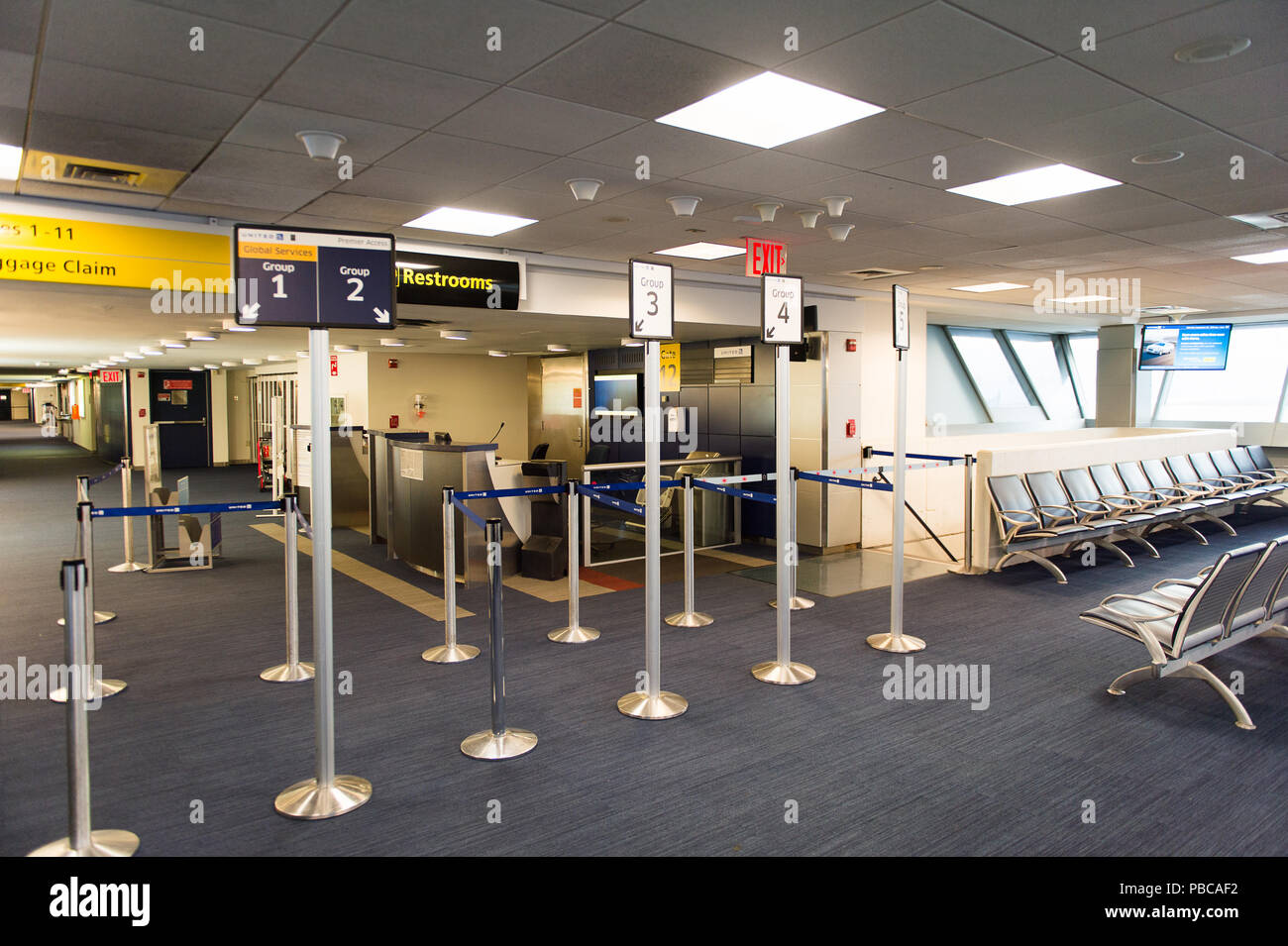 NEW YORK, USA SEP 26, 2015 Waiting area of the John F. Kennedy