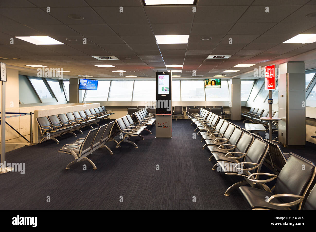 NEW YORK, USA SEP 26, 2015 Waiting area of the John F. Kennedy