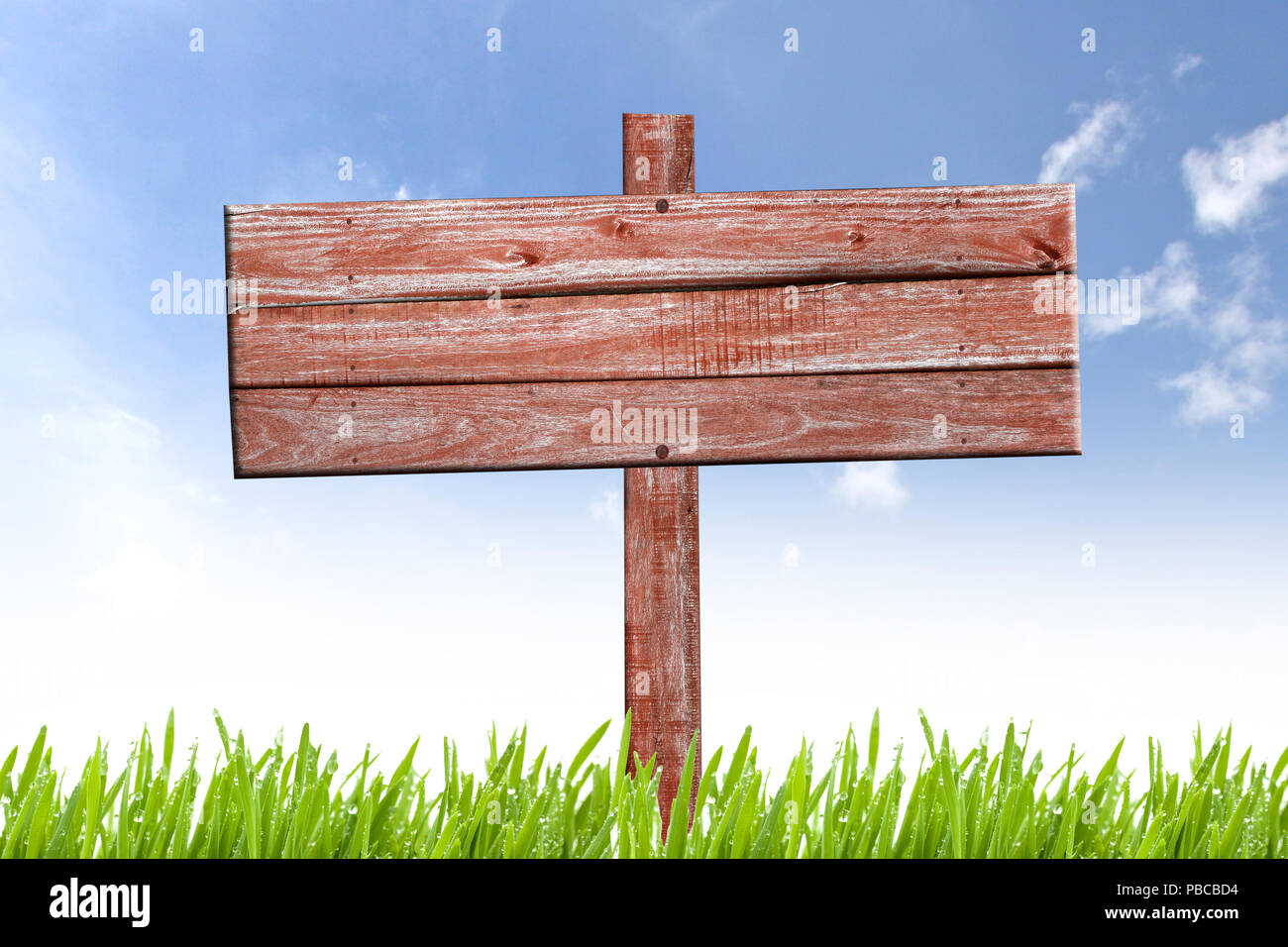 Weathered wooden sign hi-res stock photography and images - Alamy