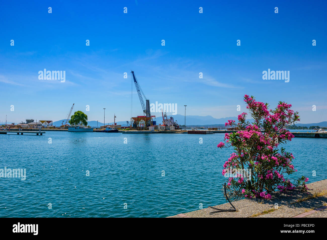 The new marina of Preveza city under construction is now due for development following the granting of a lease to Cleopatra Marina. Stock Photo