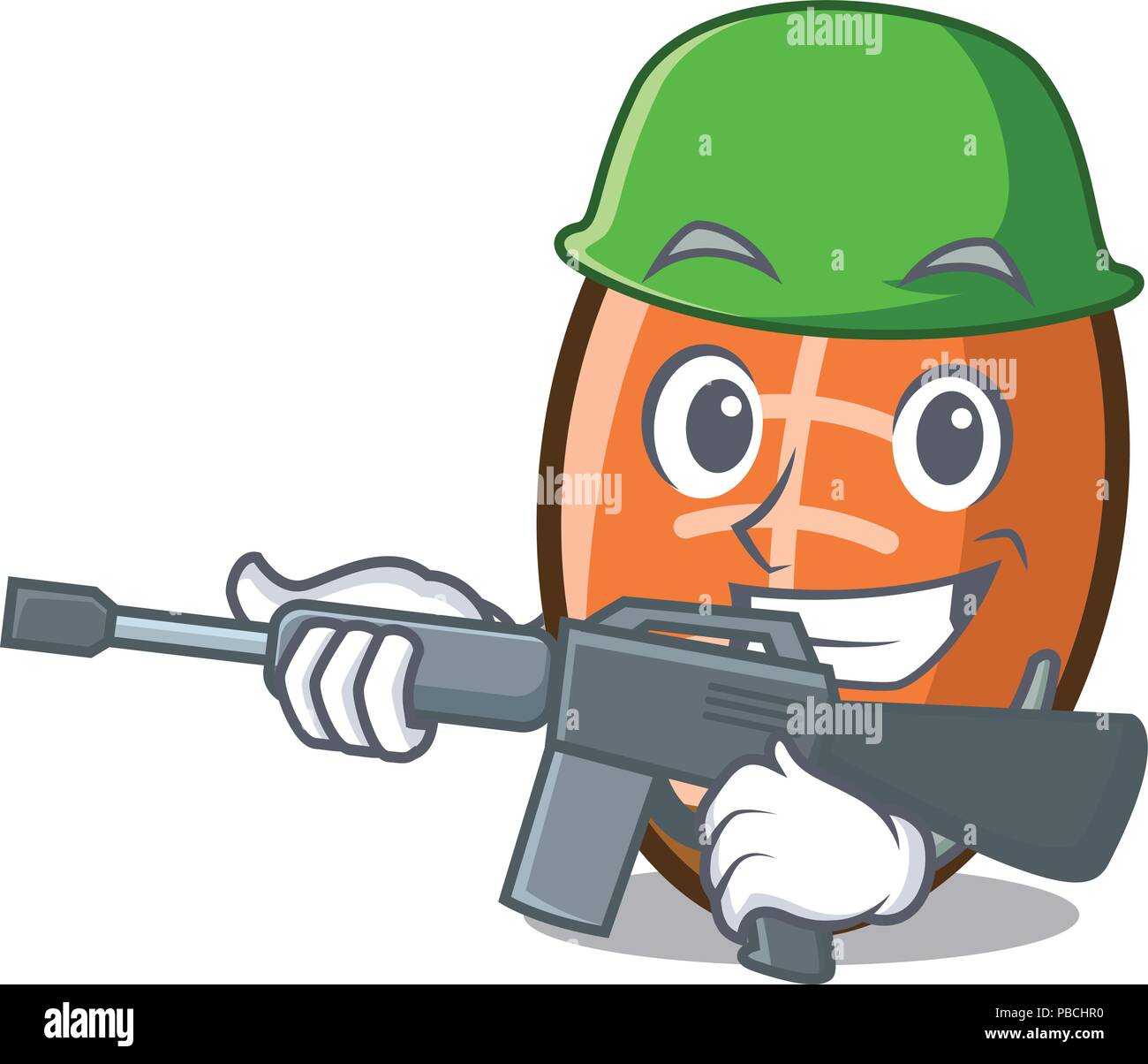 Army rugby ball character cartoon Stock Vector Image & Art Alamy