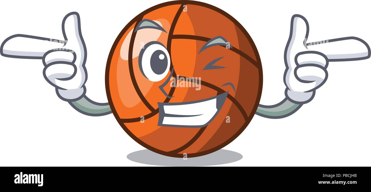 Wink volleyball character cartoon style Stock Vector Image & Art Alamy
