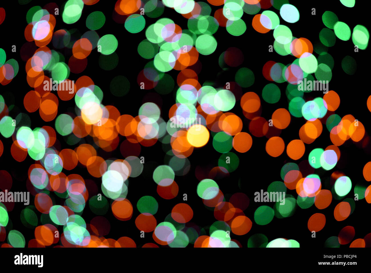 Abstract Circular Bokeh Background Of Christmaslight Stock Photo Alamy