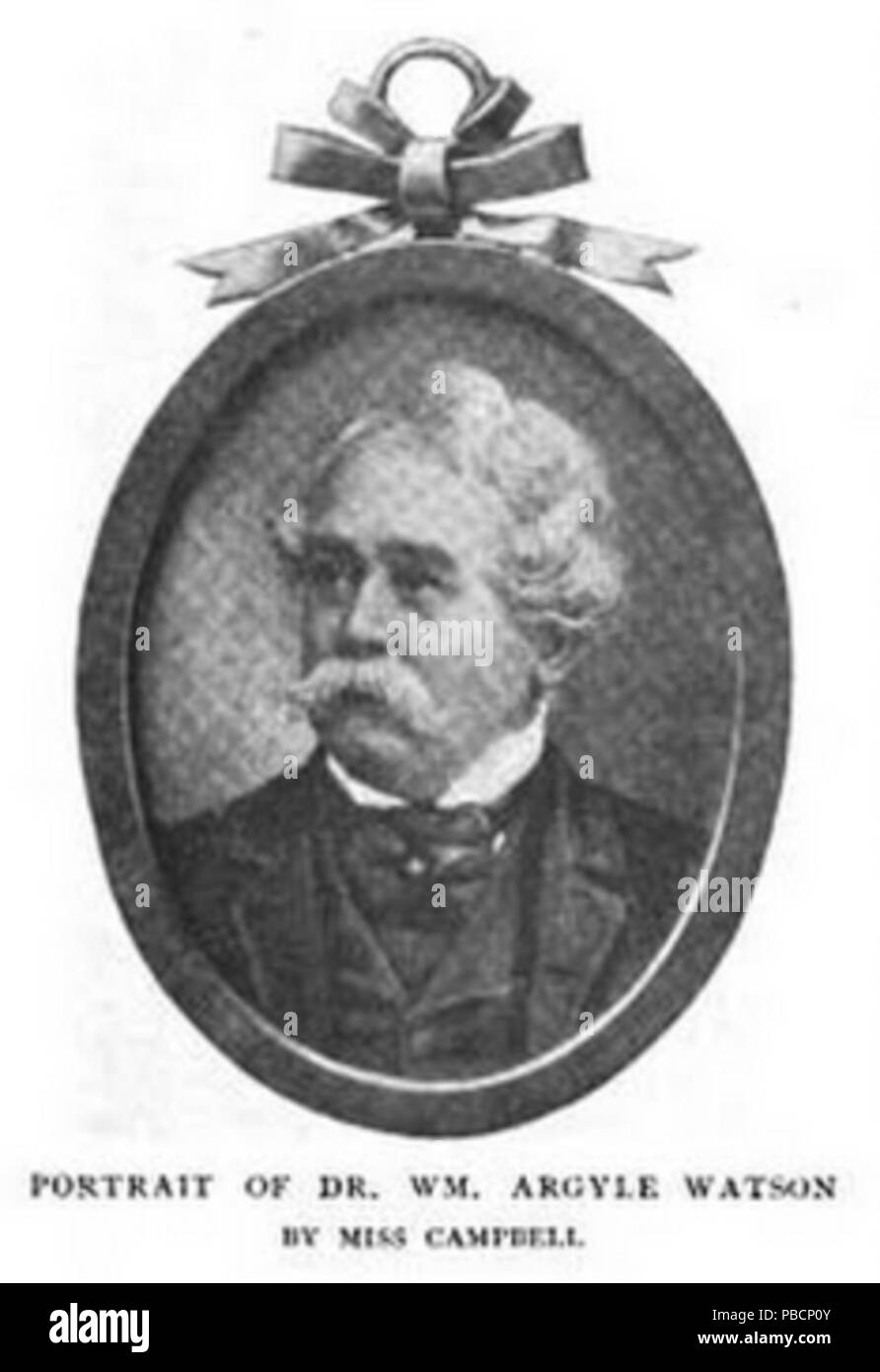 1216 Portrait of Dr. William Argyle Watson by Campbell Stock Photo Alamy