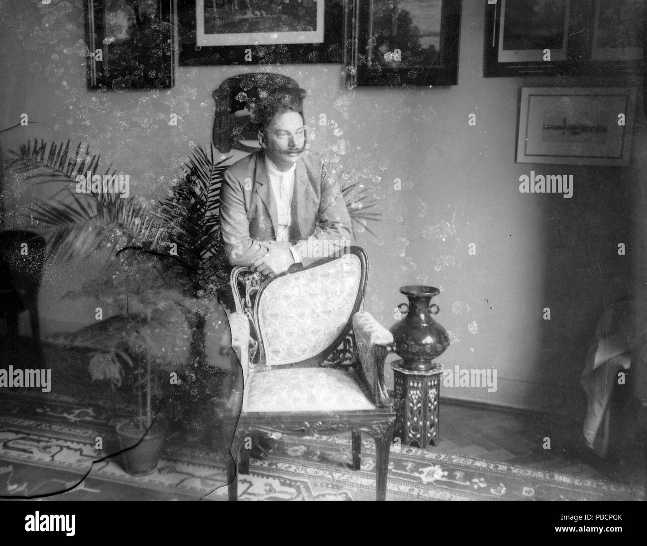 Old man armchair Black and White Stock Photos & Images - Alamy