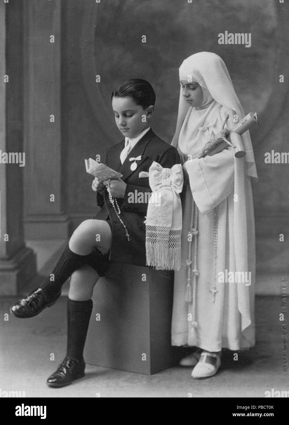 1226 Primera comunion ninos Stock Photo Alamy