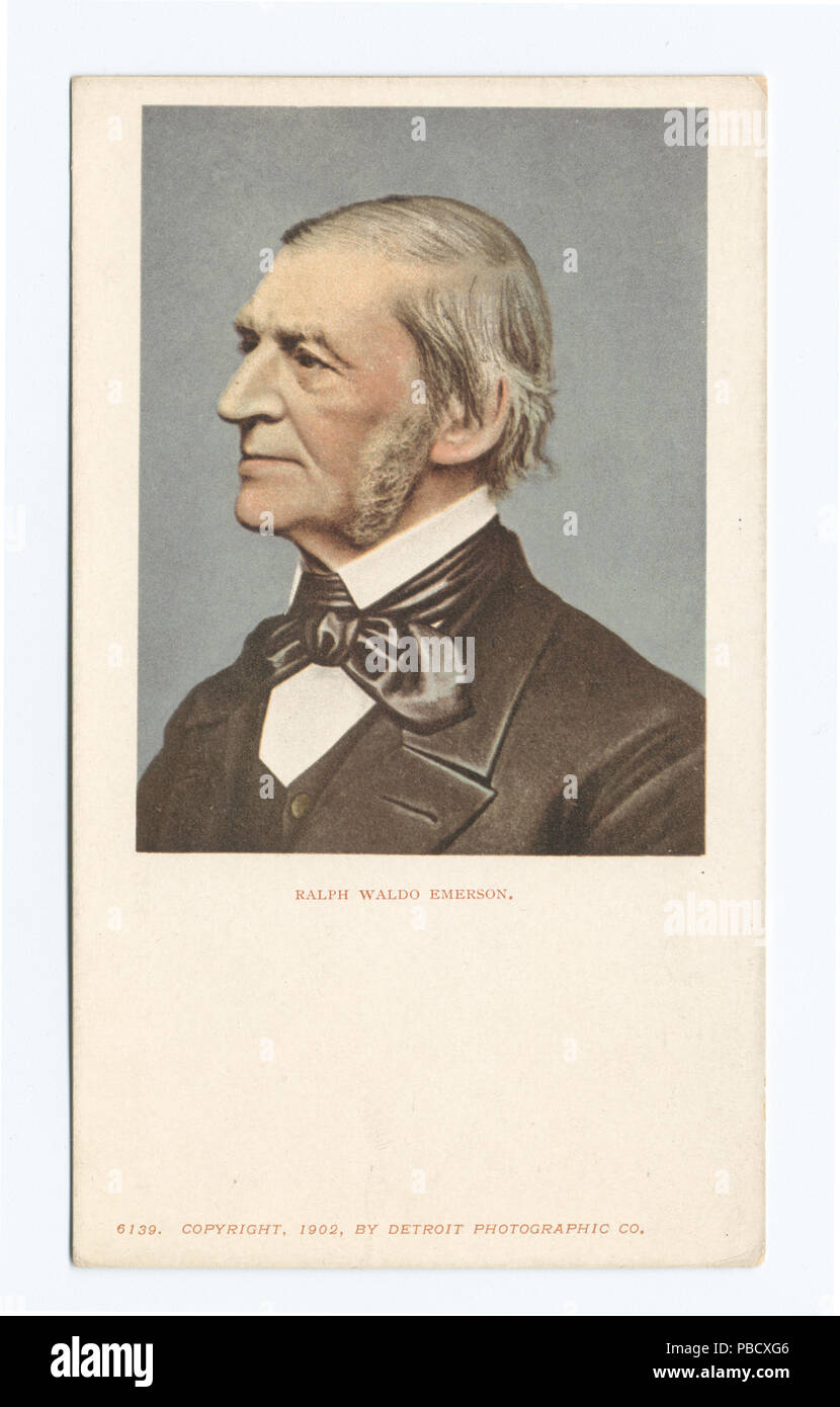 1244 Ralph Waldo Emerson, Portrait (NYPL b12647398-62659) Stock Photo