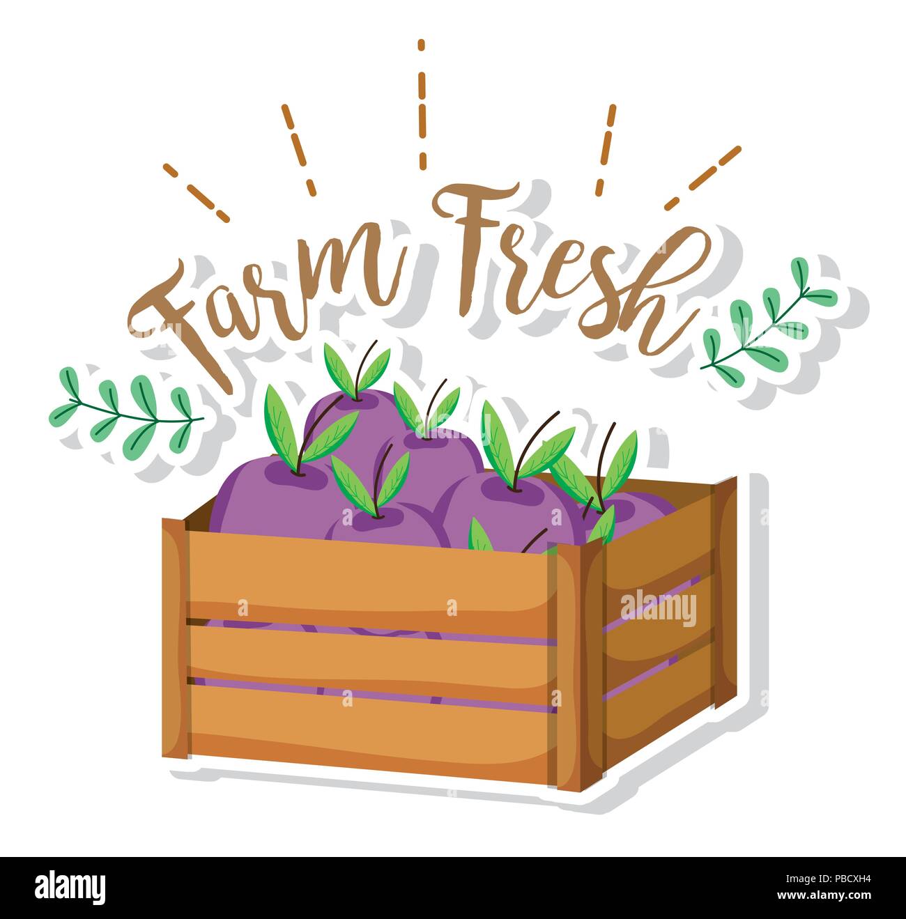 Farm fresh products Stock Vector Image & Art - Alamy