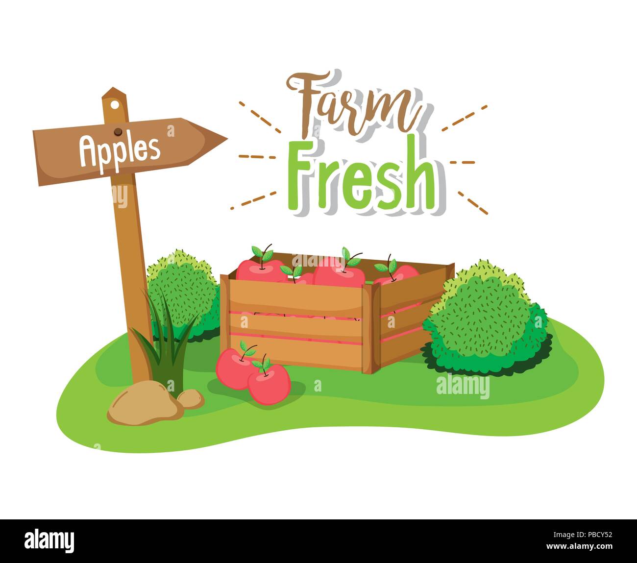 Farm fresh concept Stock Vector Image & Art - Alamy