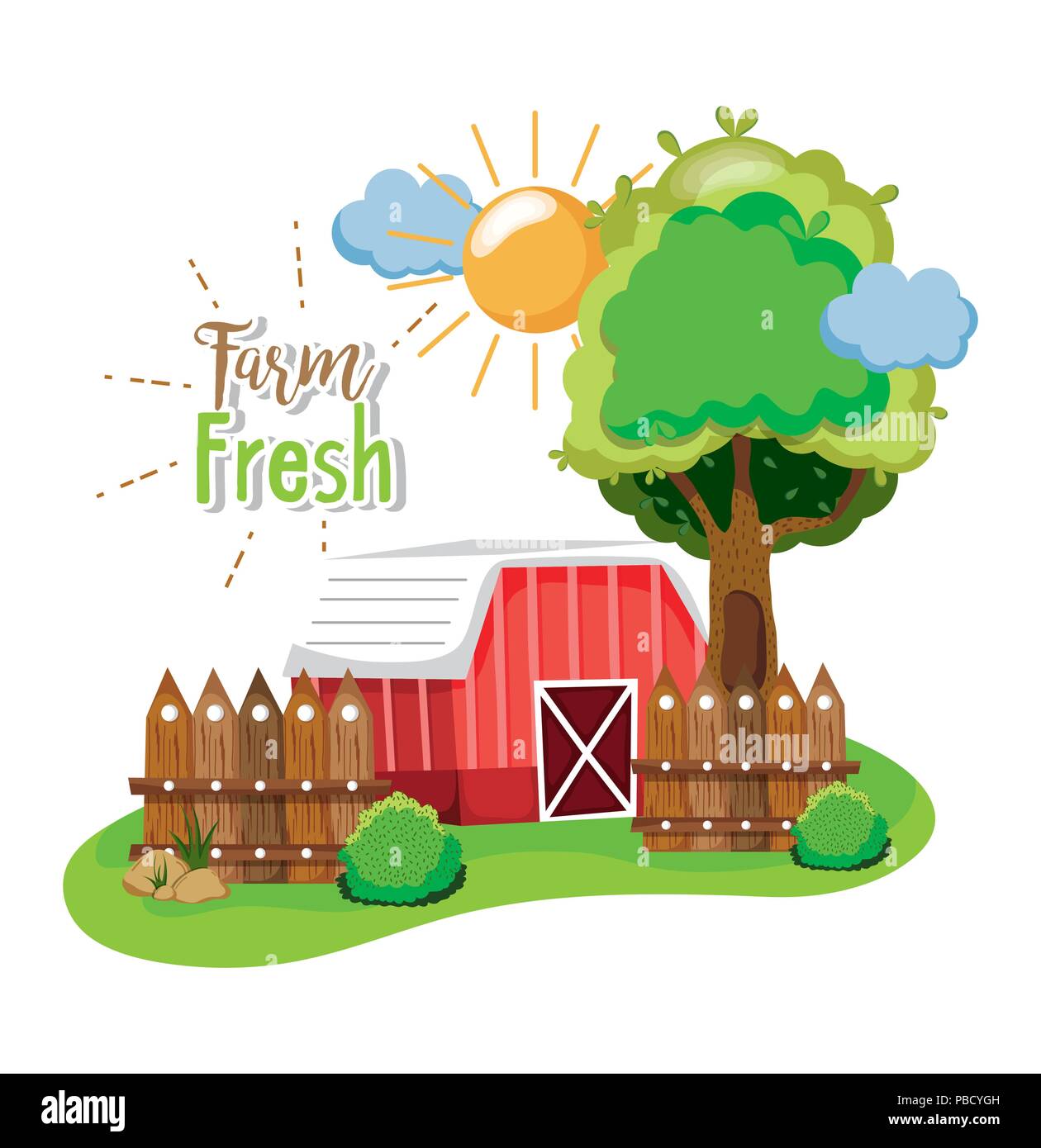 Farm fresh concept Stock Vector Image & Art - Alamy