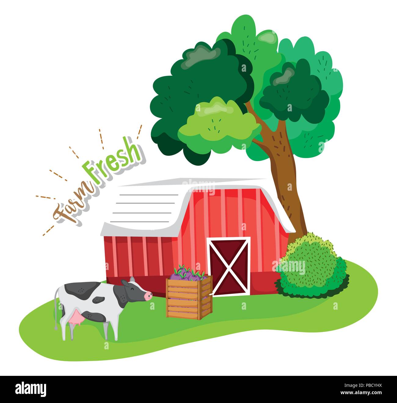 Farm fresh concept Stock Vector Image & Art - Alamy