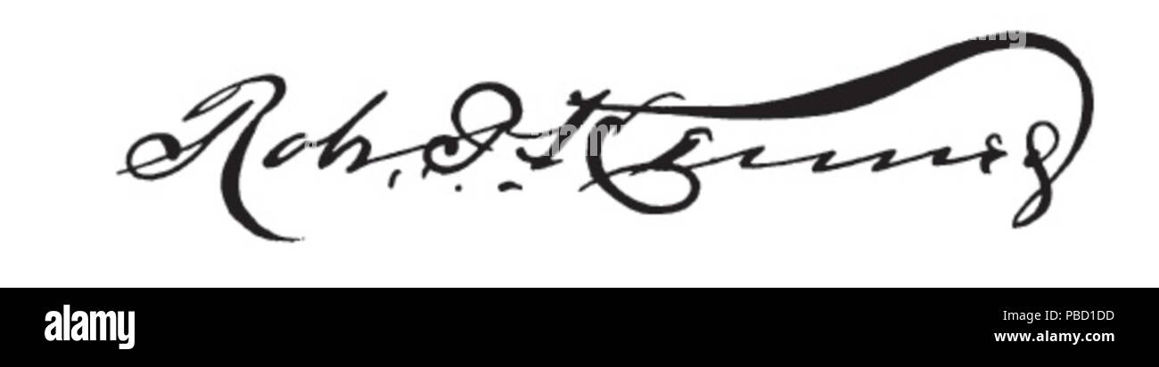 1265 Robert P. Kennedy signature Stock Photo
