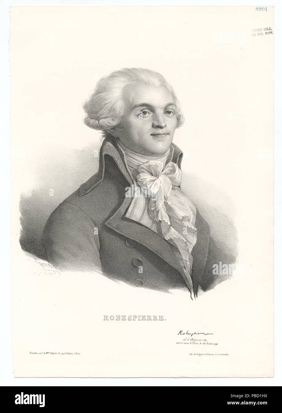 1266 Robespierre (NYPL b13075520-421068) Stock Photo