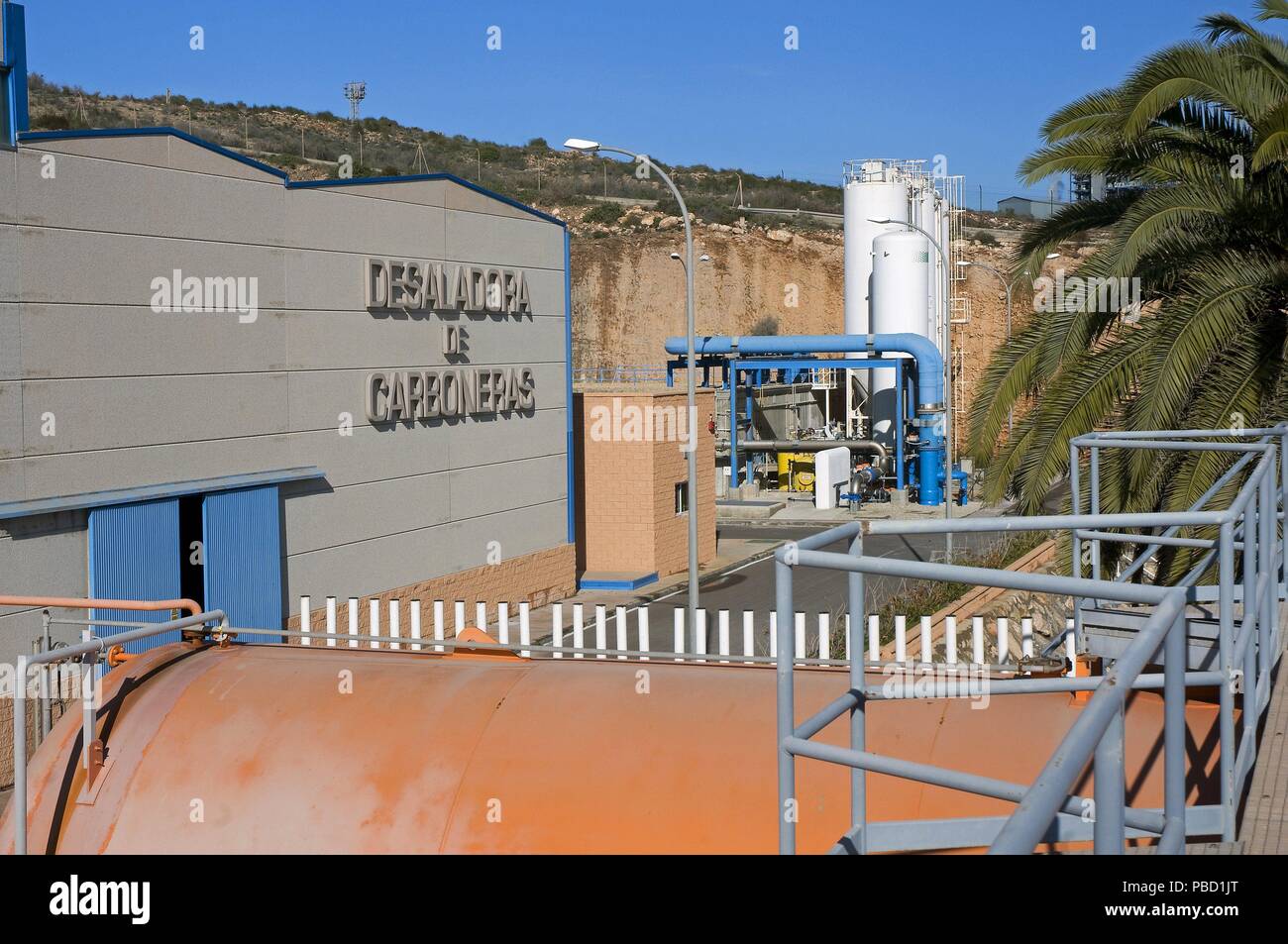 Desalination plant, Carboneras, Almeria province, Region of Andalusia, Spain,  Europe Stock Photo - Alamy
