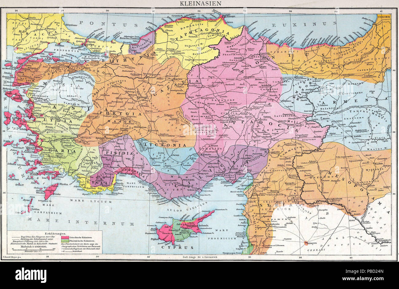 1268 Roman provinces of Asia Minor Stock Photo - Alamy