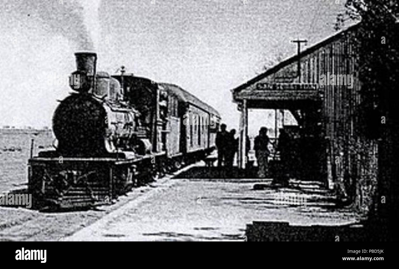 English: San Sebastián station, built and operated by the Buenos