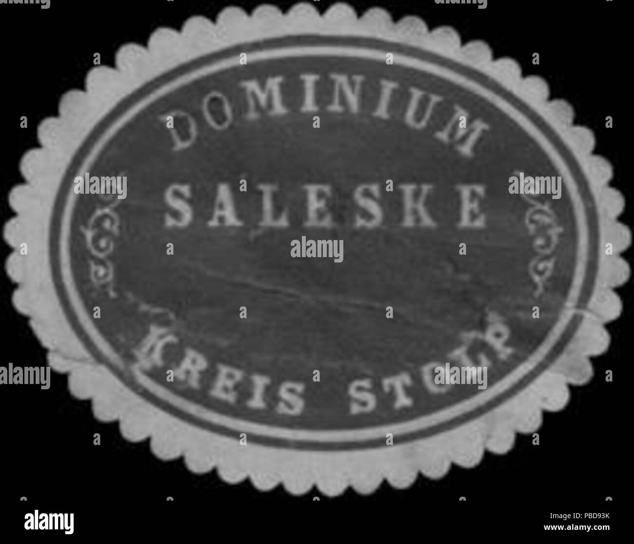 1352 Siegelmarke Dominium Saleske Kreis Stolp-Pommern W0383410