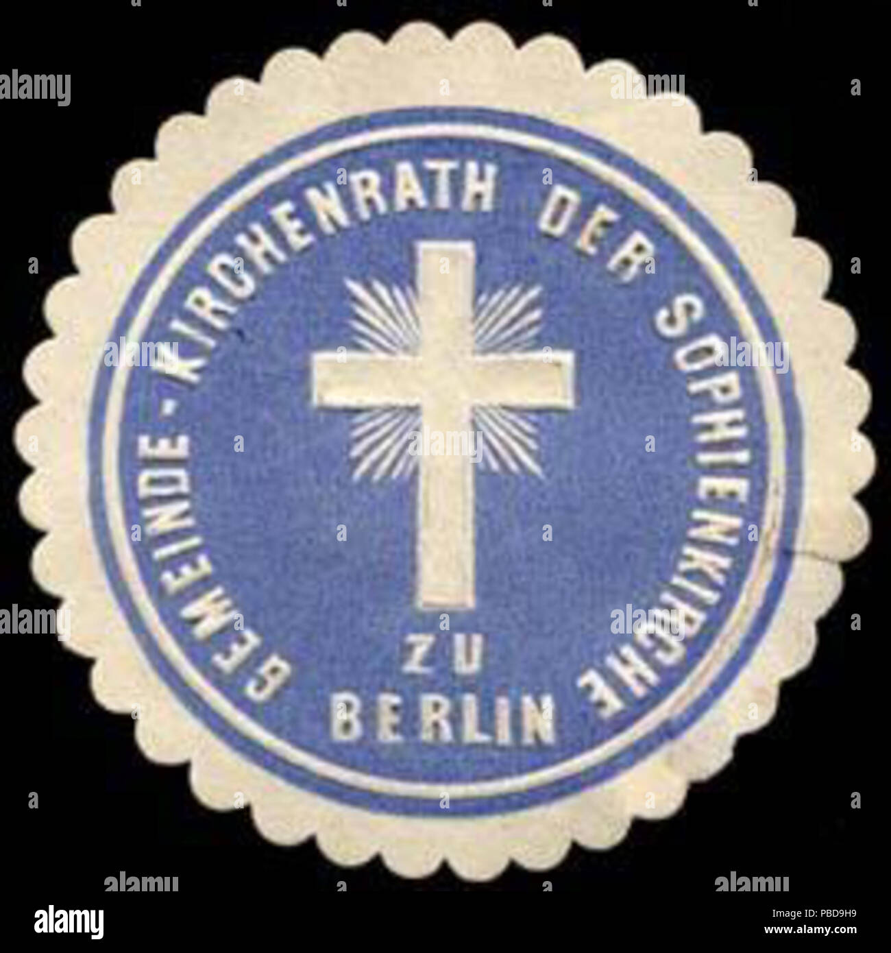 1359 Siegelmarke Gemeinde - Kirchenrath der Sophienkirche zu Berlin W0235787 Stock Photo