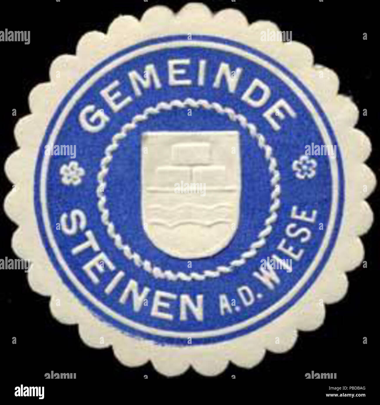1376 Siegelmarke Gemeinde Steinen an der Wiese W0310581 Stock Photo