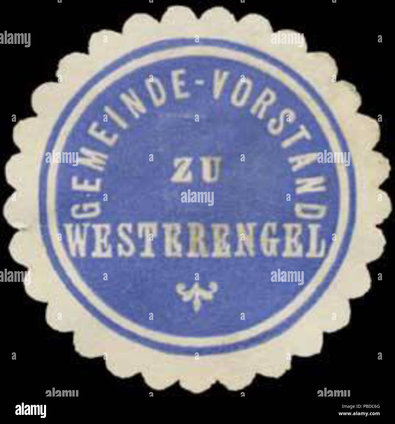 1384 Siegelmarke Gemeinde-Vorstand zu Westerengel W0385309