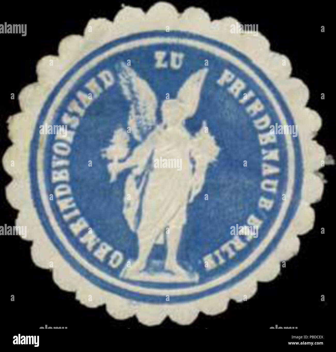 1389 Siegelmarke Gemeindevorstand zu Friedenau bei Berlin W0345470 Stock Photo