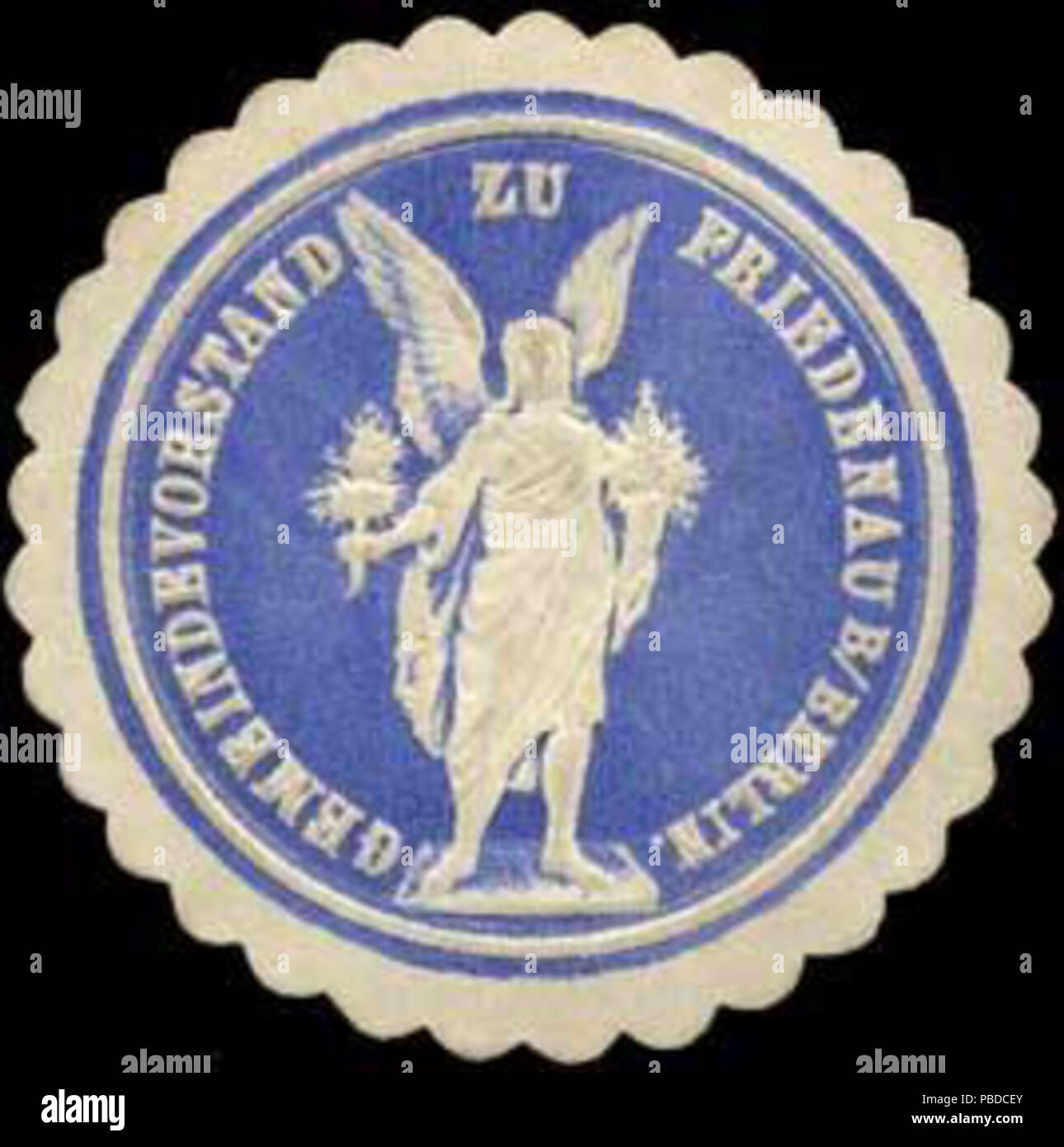 1389 Siegelmarke Gemeindevorstand zu Friedenau bei Berlin W0313936 Stock Photo