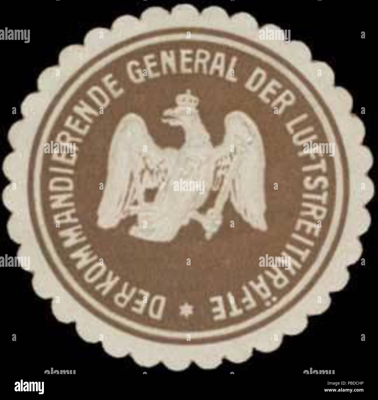 1390 Siegelmarke General der Luftstreitkräfte W0337555 Stock Photo