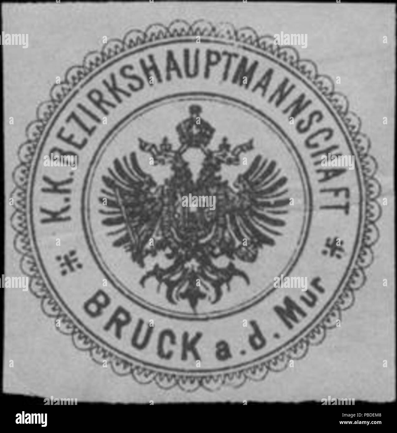 1419 Siegelmarke K.K. Bezirkshauptmannschaft Bruck a.d. Mur W0358483