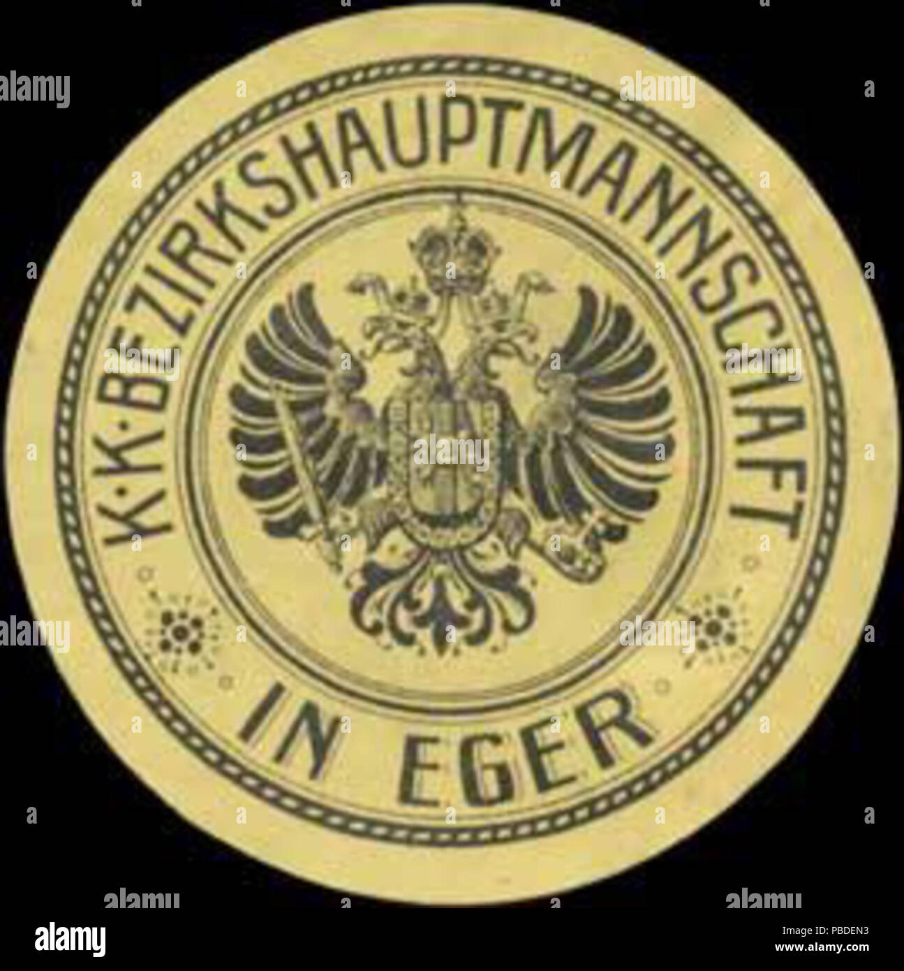 1419 Siegelmarke K.K. Bezirkshauptmannschaft in Eger W0319710