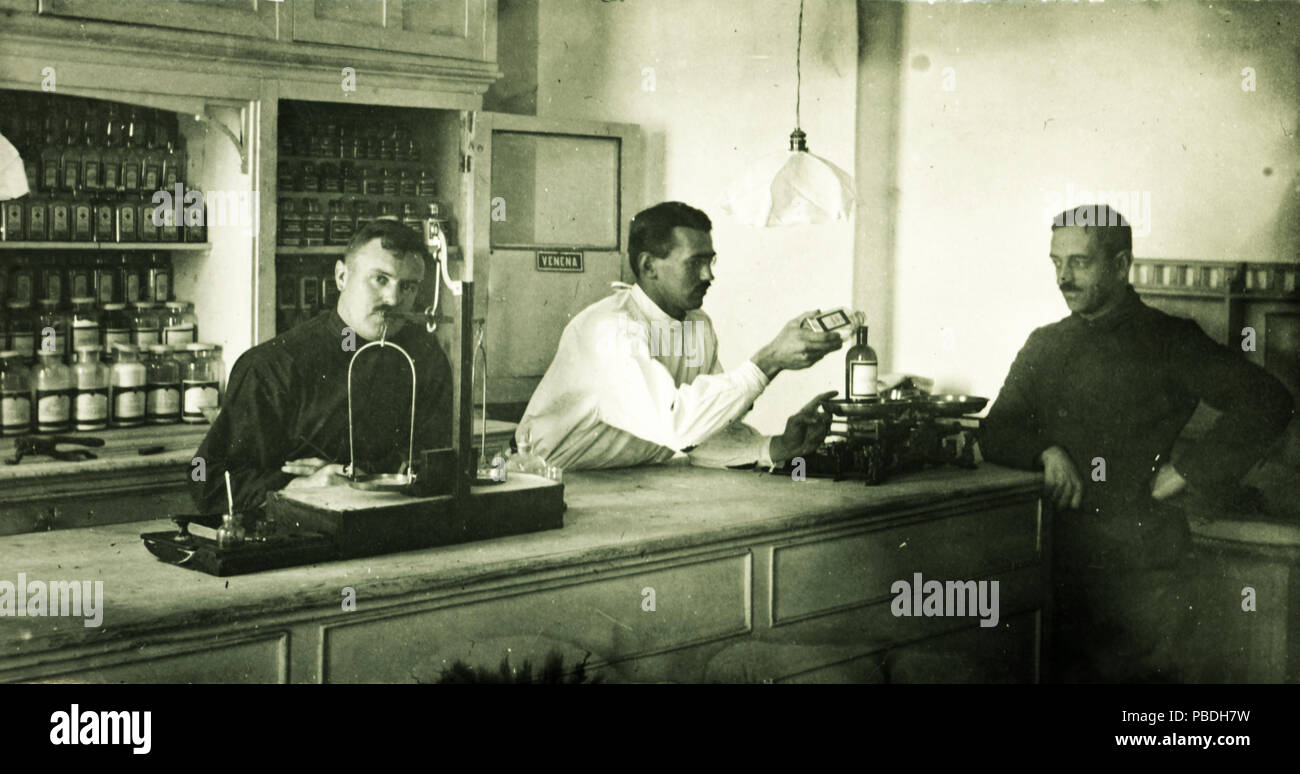1293 Scale, pharmacy, interior of a pharmacy Fortepan 85356 Stock Photo Alamy