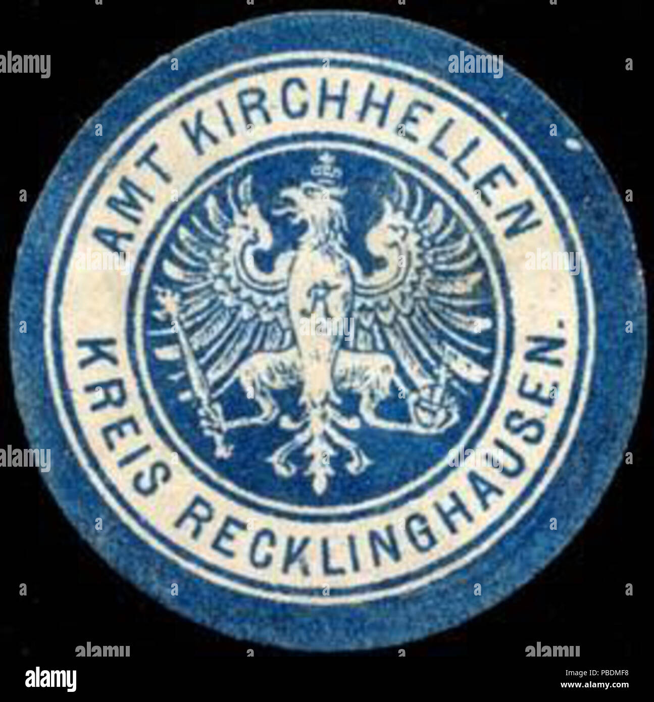 1321 Siegelmarke Amt Kirchhellen - Kreis Recklinghausen W0234781 Stock Photo