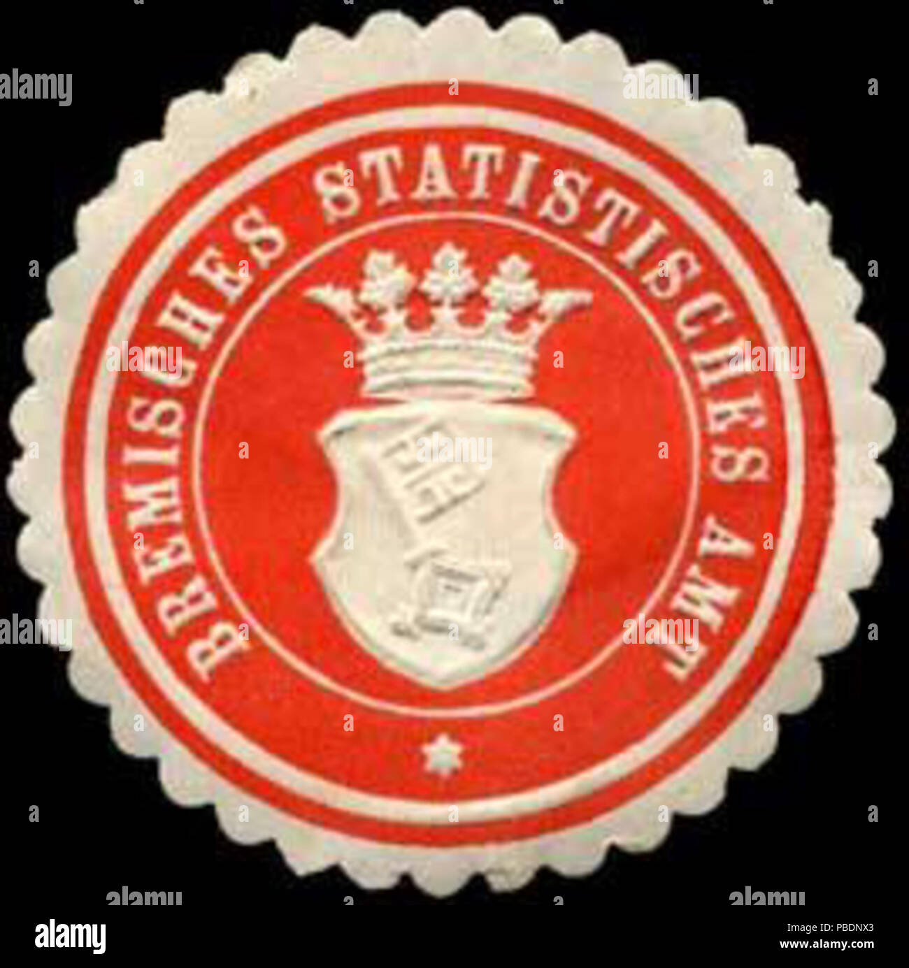 1327 Siegelmarke Bremisches Statistisches Amt-Bremen W0296969 Stock Photo