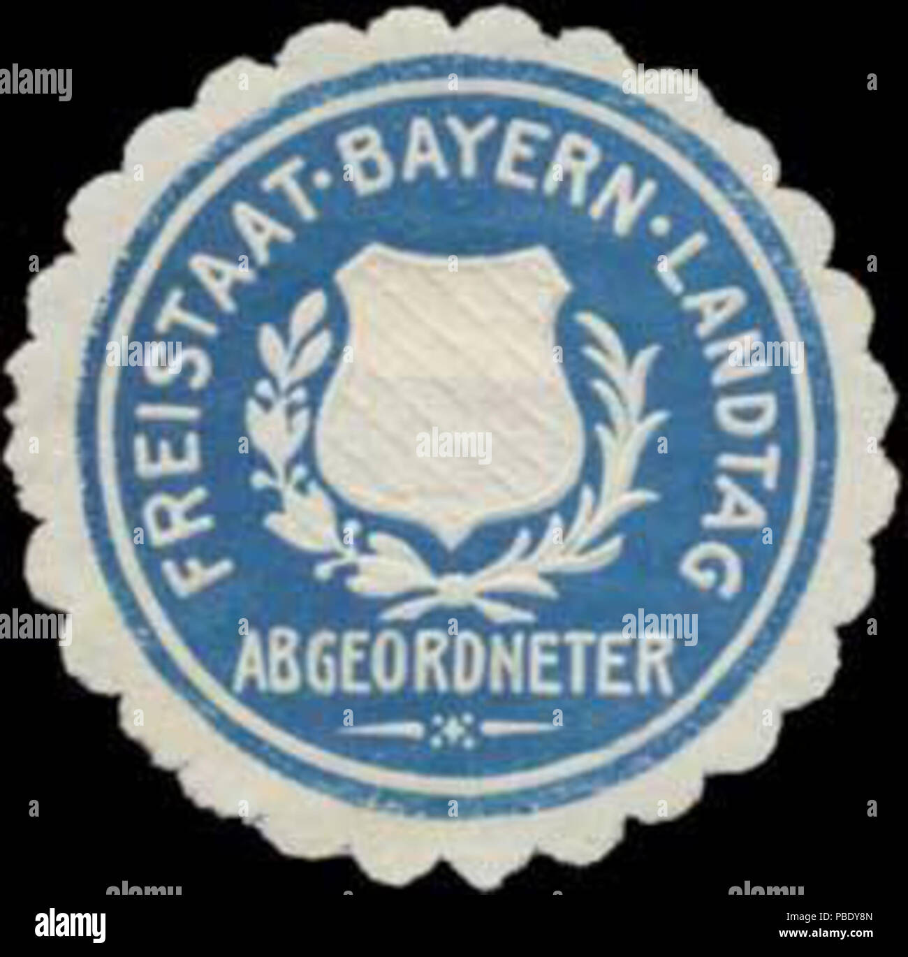 1356 Siegelmarke Freistaat Bayern-Landtag Abgeordneter W0363033 Stock Photo