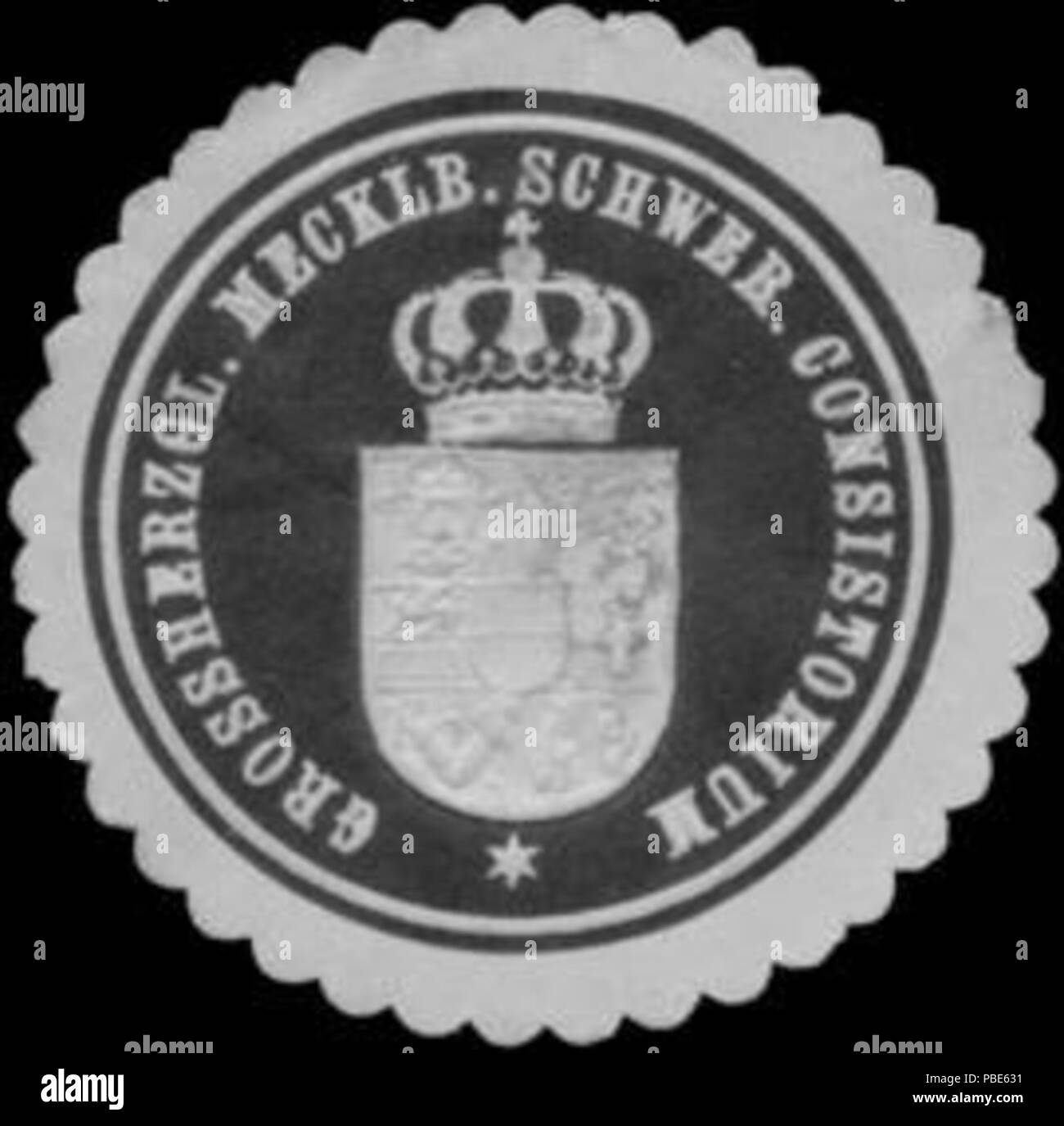 Grand duchy of mecklenburg schwerin Black and White Stock Photos ...