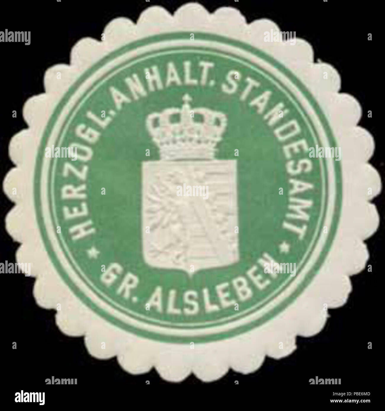 1398 Siegelmarke H. Anhalt. Standesamt Gr. Alsleben W0354691