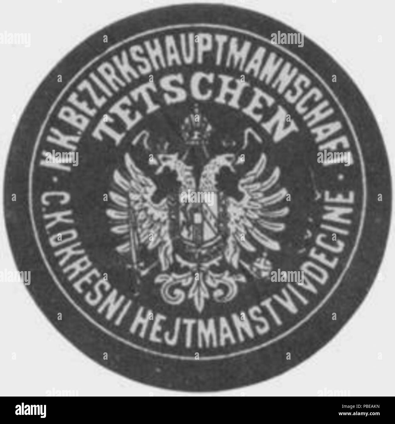 1419 Siegelmarke K.K. Bezirkshauptmannschaft Tetschen W0358476