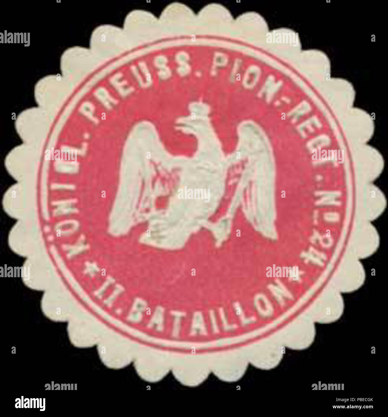1429 Siegelmarke K.Pr. Pionier-Regiment No. 24 W0363879