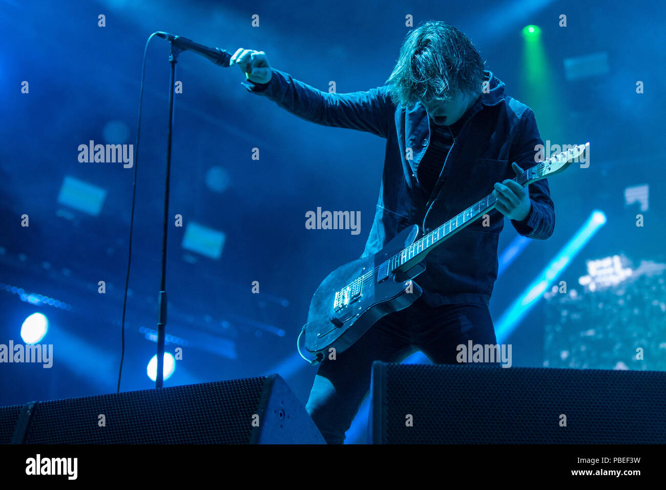 Cumbria, UK. 27th July 2018,British rock band Catfish And The Bottlemen