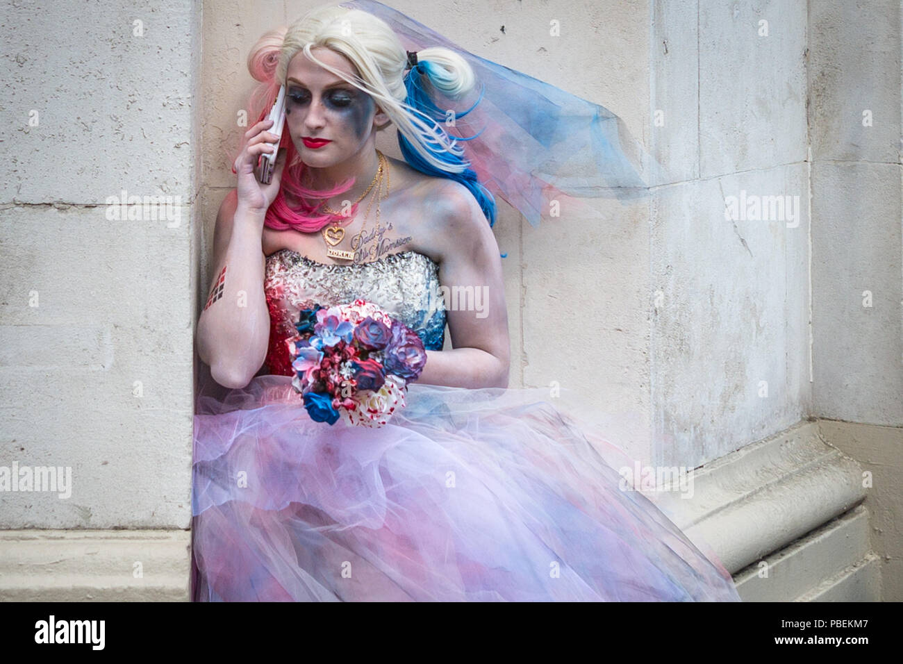 London, UK. 28th July 2018. London Film & Comic Con 2018 at the Olympia London. Credit: Guy Corbishley/Alamy Live News Stock Photo