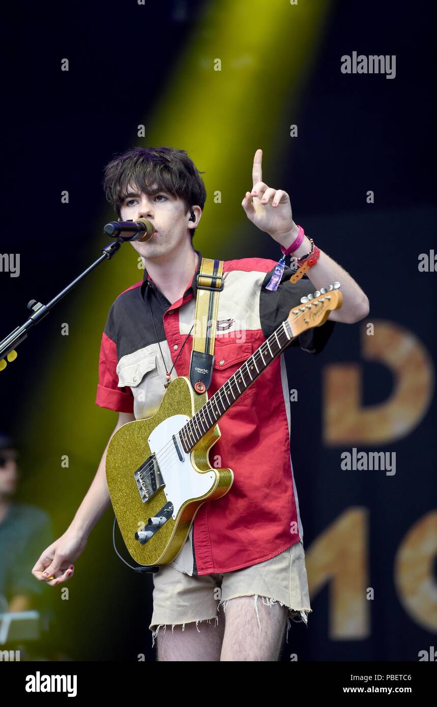 Declan McKenna performs at Camp Bestival. Credit: Finnbarr Webster/Alamy Live News Stock Photo