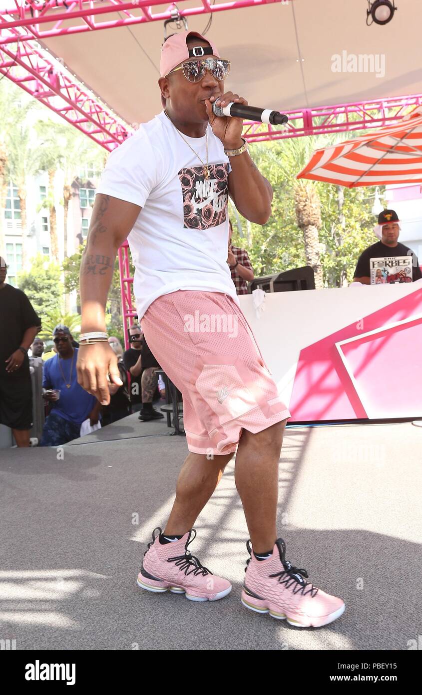 Las Vegas, NV, USA. 28th July, 2018. Ja Rule at arrivals for Ja Rule  Performance at GO POOL Dayclub, Flamingo Las Vegas, Las Vegas, NV July 28,  2018. Credit: MORA/Everett Collection/Alamy Live