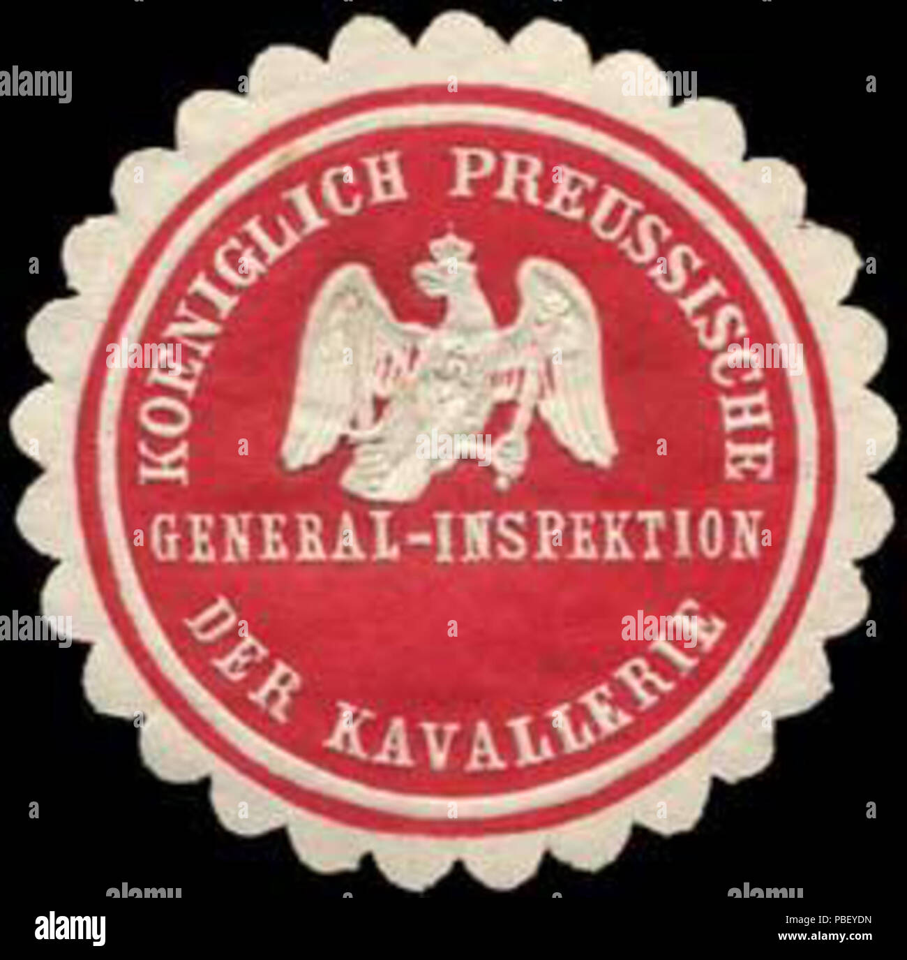 1442 Siegelmarke Koeniglich Preussische General - Inspektion der Kavallerie W0239428 Stock Photo