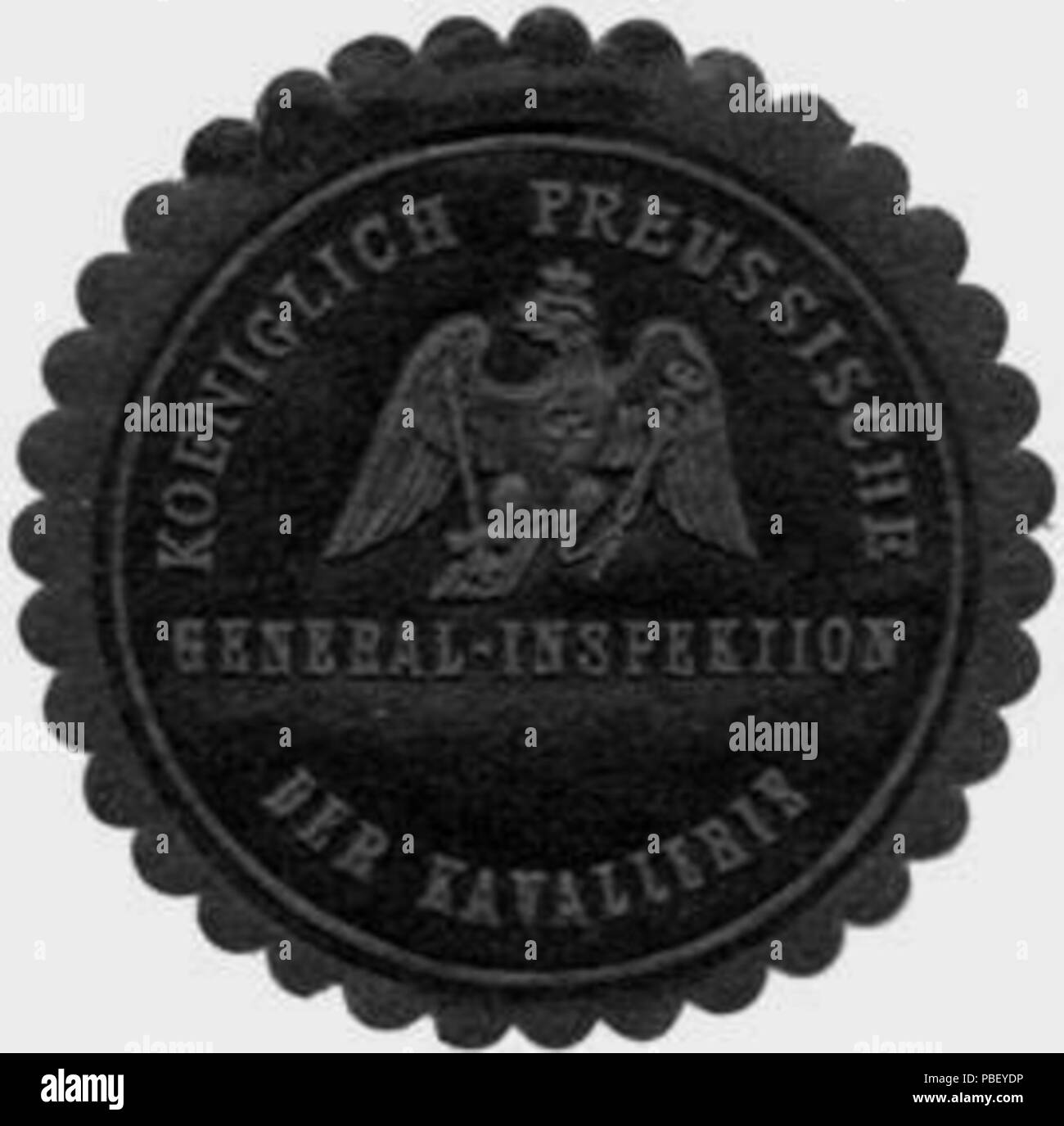 1442 Siegelmarke Koeniglich Preussische General - Inspektion der Kavallerie W0239477 Stock Photo